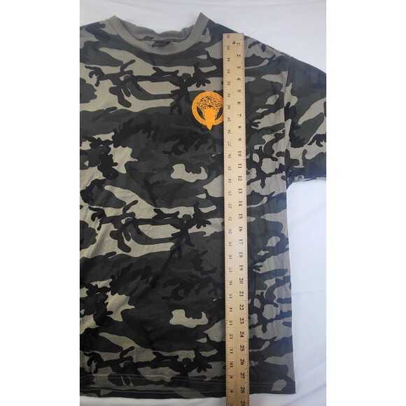 CROOKS & CASTLES Camouflage Orange Medusa Graphic Tshirt Mens XL Streetwear - Picture 6 of 7